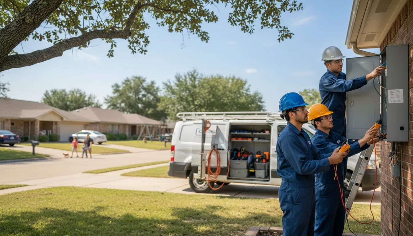 Certified electrician providing emergency electrical services in Fishers, NY